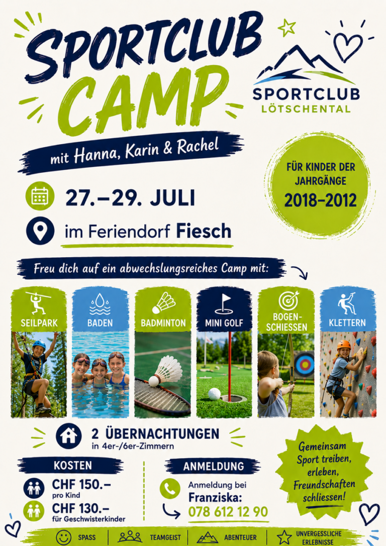 Sportclubcamp in Fiesch